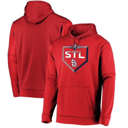 Men's St. Louis Cardinals Red 2019 Postseason Dugout Pullover Hoodie