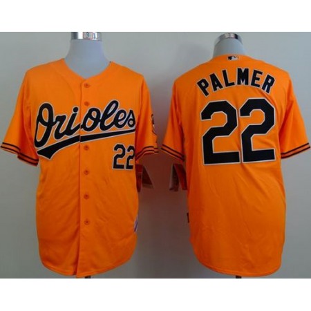 Orioles #22 Jim Palmer Orange Cool Base Stitched MLB Jersey