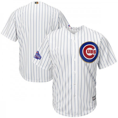 Men's Chicago Cubs Fashion White/Gold 2017 Gold Program Cool Base Team Stitched MLB Jersey