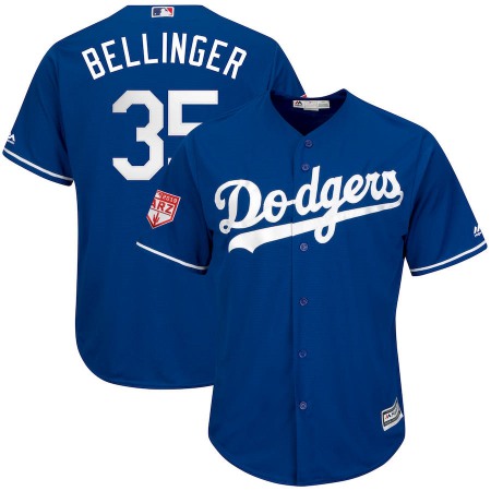 Men's Los Angeles Dodgers #35 Cody Bellinger Royal 2019 Spring Training Cool Base Stitched MLB Jersey