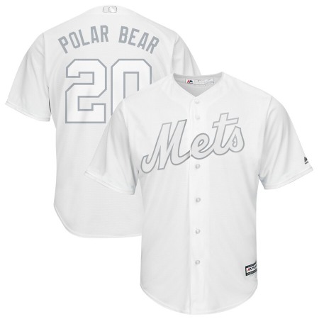 Men's New York Mets Pete Alonso "Polar Bear" White 2019 Players' Weekend Player Stitched MLB Jersey