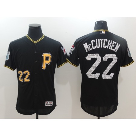 Men's Pittsburgh Pirates #22 Andrew McCutchen Black 2017 Spring Training Authentic Flex Base Player Stitched MLB Jersey
