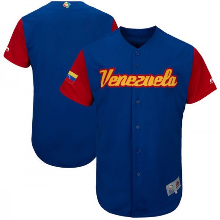 Men's Venezuela Baseball Royal 2017 World Baseball Classic Team Stitched WBC Jersey