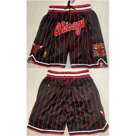 Men's Chicago Bulls Black Mitchell&Ness Shorts (Run Small)