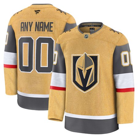 Men's Vegas Golden Knights Gold Home Premium Custom Jersey