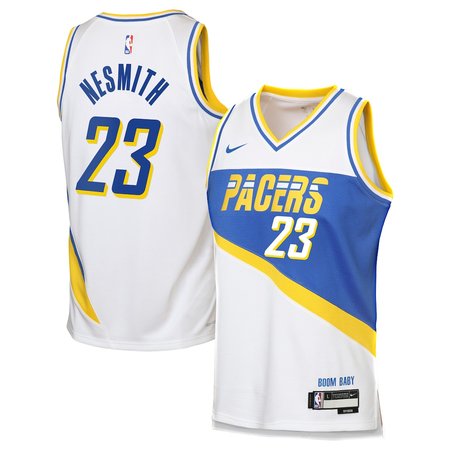 Men's Indiana Pacers #23 Aaron Nesmith White 2025/26 City Edition Swingman Jersey