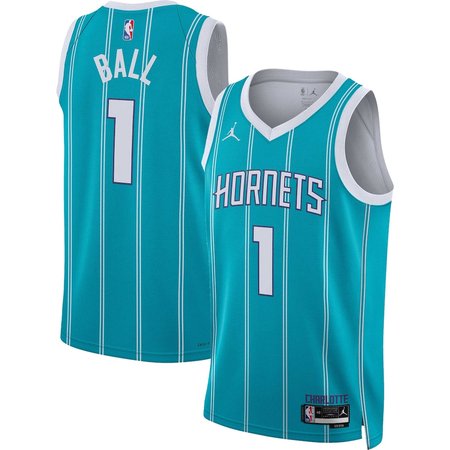 Youth Charlotte Hornets #1 LaMelo Ball Teal Swingman Icon Edition Jersey