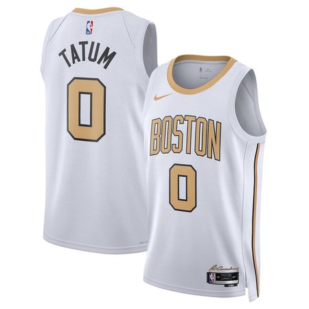 Youth Boston Celtics #0 Jayson Tatum White 2025/26 Swingman City Edition Jersey