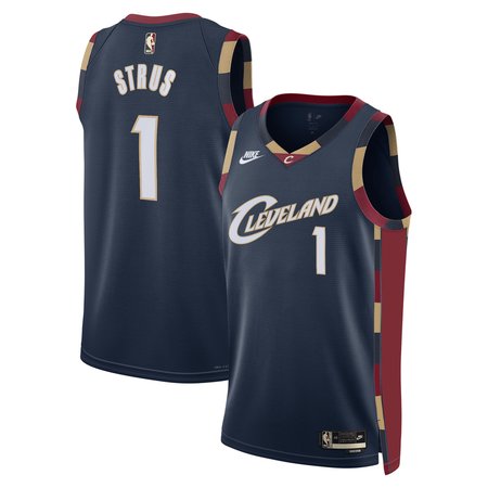 Women's Cleveland Cavaliers #1 Max Strus Navy Classic Edition Jersey