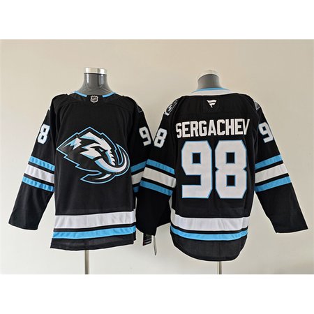 Men's Utah Mammoth #98 Mikhail Sergachev Navy 2025 Stitched Premium Jersey