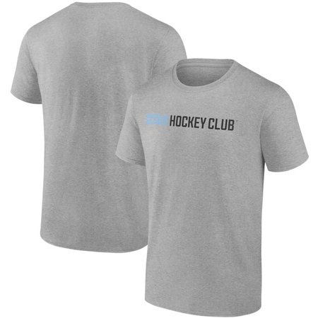 Men's Utah Mammoth Heather Gray Wordmark Logo T-Shirt