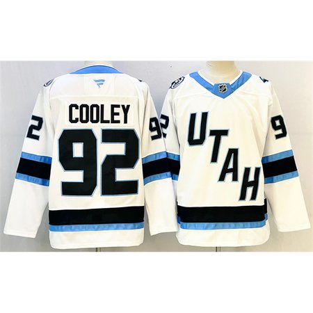 Youth Utah Mammoth #92 Logan Cooley White Stitched Jersey
