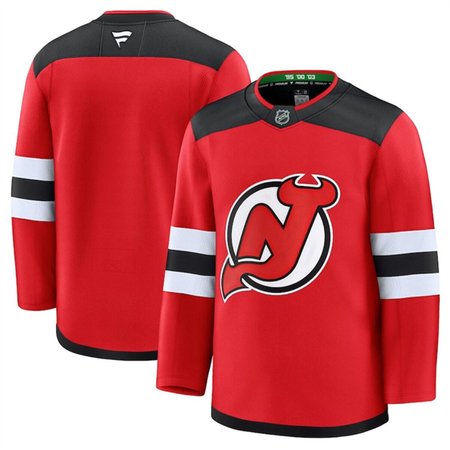 Men's New Jersey Devils Blank Red 2024-25 Home Stitched Hockey Premium Jersey