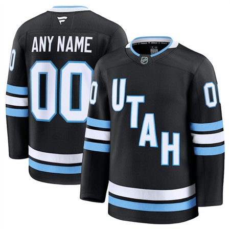 Men's Utah Mammoth Custom Black Stitched Premium Jersey