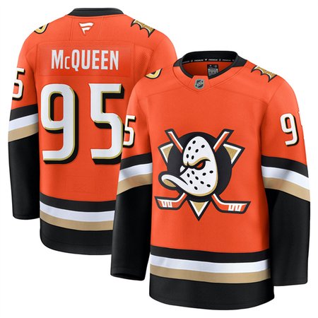 Youth Anaheim Ducks #95 Roger McQueen Orange 2024-25 Home Stitched Hockey Jersey