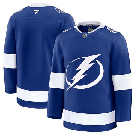 Youth Tampa Bay Lightning Blank Blue 2024-25 Home Stitched Hockey Jersey