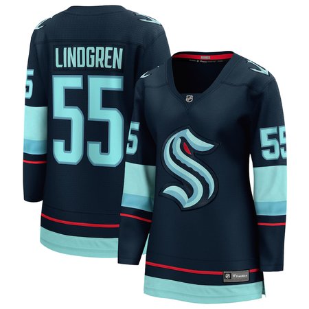 Women's Seattle Kraken #55 Ryan Lindgren Deep Sea Blue Home Jersey