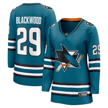 Women's San Jose Sharks #29 Mackenzie Blackwood Teal Home Player Jersey