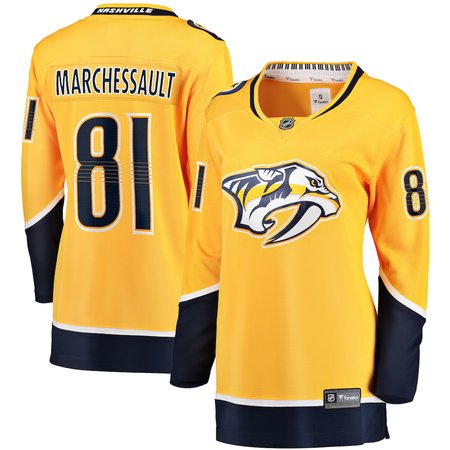 Women's Nashville Predators #81 Jonathan Marchessault Gold Jersey