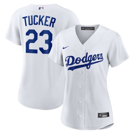 Women's Los Angeles Dodgers #23 Kyle Tucker White Home Replica Jersey