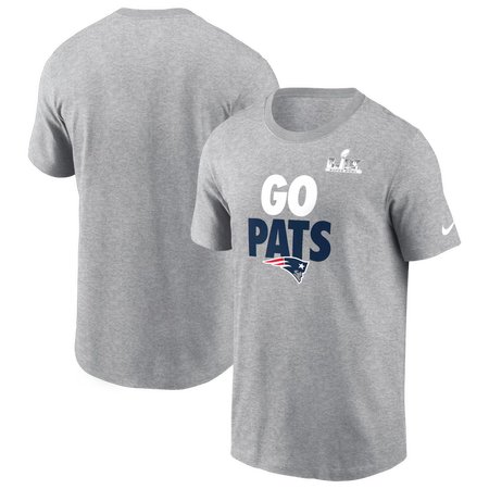 Men's New England Patriots Heather Gray Super Bowl LX Fast As Fast Gets T-Shirt