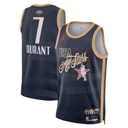Men's 2026 NBA All-Star #7 Kevin Durant Navy Game Swingman Jersey