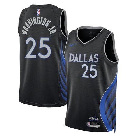 Men's Dallas Mavericks #25 P.J. Washington Jr. Nike Black Swingman Jersey