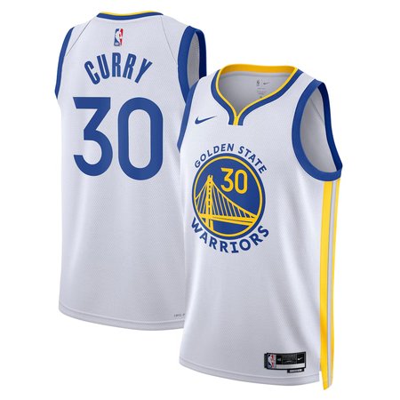 Men's Golden State Warriors #30 Stephen Curry Nike White Swingman Association Edition Jersey
