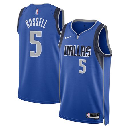 Men's Dallas Mavericks #5 D'Angelo Russell Nike Blue Swingman Player Icon Edition Jersey