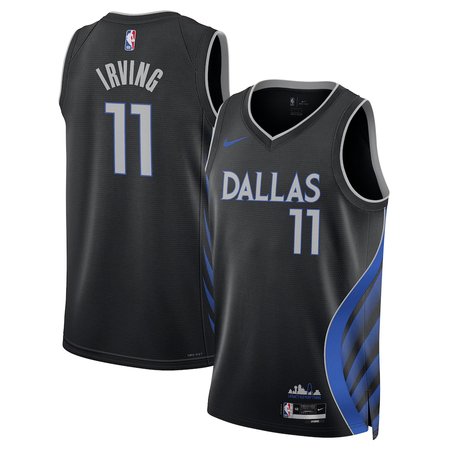 Youth Dallas Mavericks #11 Kyrie Irving Nike Black Swingman Jersey