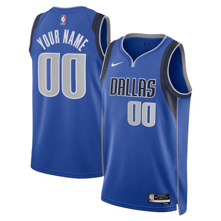 Men's Dallas Mavericks Nike Blue Swingman Icon Edition Custom Jersey