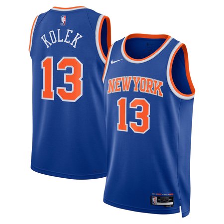 Men's New York Knicks #13 Tyler Kolek Nike Blue Swingman Icon Edition Jersey