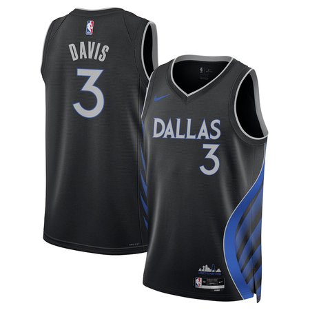 Youth Dallas Mavericks #3 Anthony Davis Nike Black Swingman Jersey