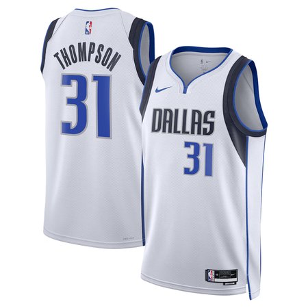Youth Dallas Mavericks #31 Klay Thompson Nike White Swingman Association Edition Jersey