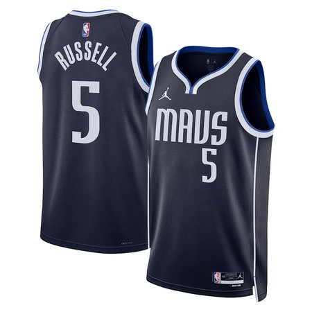 Men's Dallas Mavericks #5 D'Angelo Russell Nike Navy Swingman Statement Edition Jersey