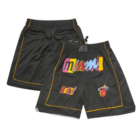 Men's Miami Heat Black Shorts