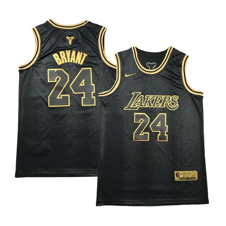 Men's Los Angeles Lakers #24 Kobe Bryant Black Stitched Basketball Jersey
