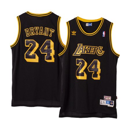 Men's Los Angeles Lakers #24 Kobe Bryant Black Stitched Basketball Jersey