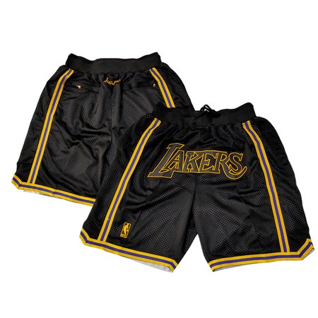 Men's Los Angeles Lakers Black Shorts