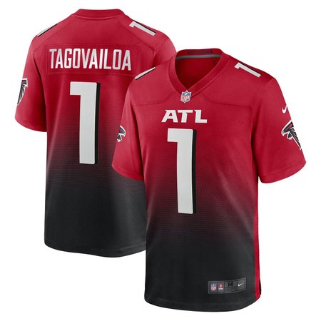 Men's Atlanta Falcons Tua Tagovailoa Red Game Jersey