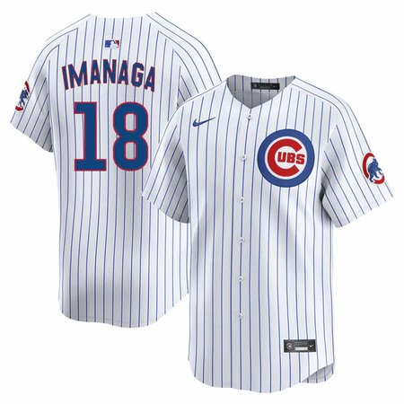 Men's Chicago Cubs #18 Shota Imanaga White Cool Base Stitched Baseball Jersey