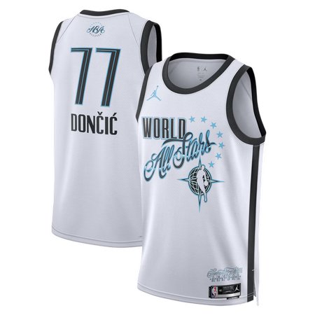 Youth 2026 NBA All-Star #77 Luka Doncic White Game Swingman Jersey