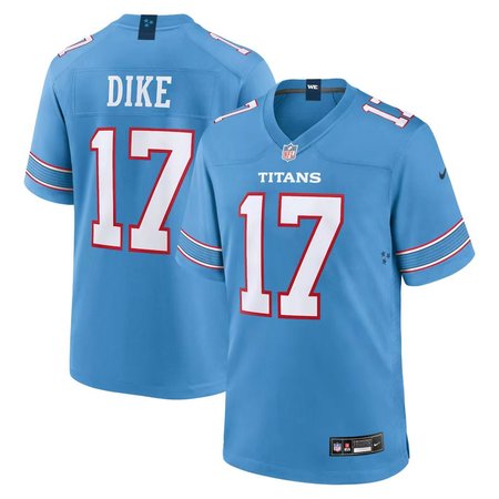 Men's Tennessee Titans #17 Chimere Dike Nike Light Blue Game Jersey