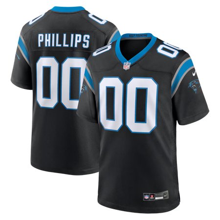 Men's Carolina Panthers Jaelan Phillips Nike Black Game Jersey
