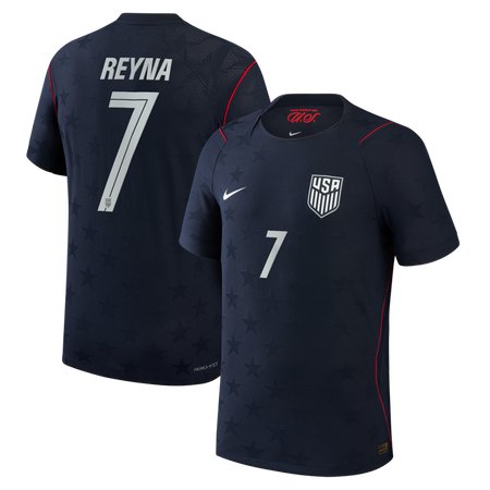 Men's Giovanni Reyna #7 USA Away Match Authentic Jersey World Cup 2026