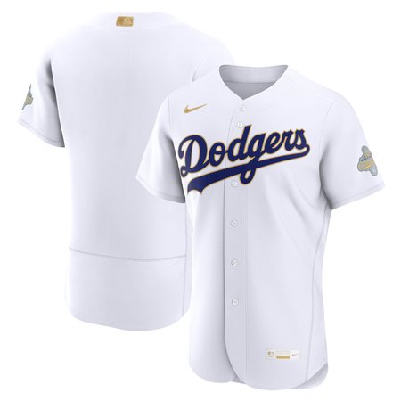 Men's Los Angeles Dodgers Nike White 2026 Gold Collection Authentic Jersey