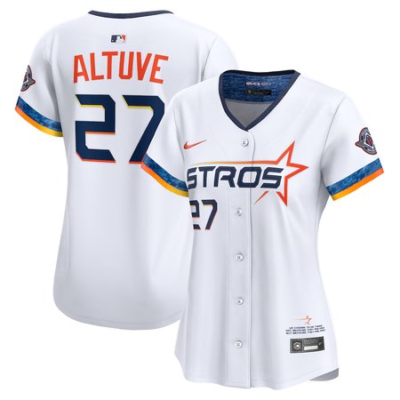 Women's Houston Astros White 2025 City Connect Limited Jersey