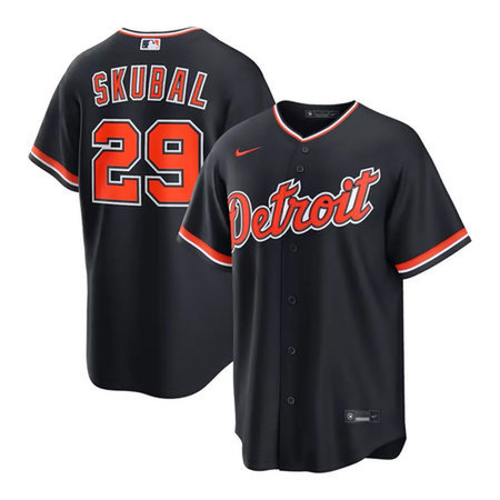 Youth Detroit Tigers #29 Tarik Skubal Cool Base Stitched Jersey