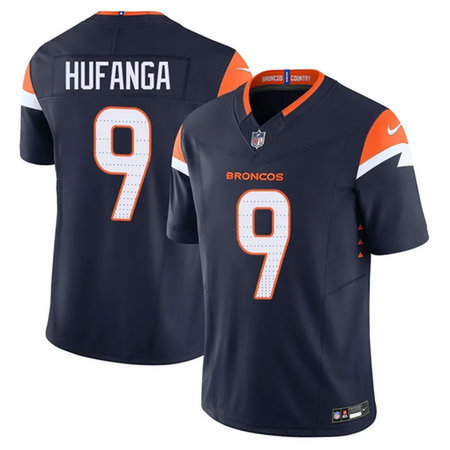 Men's Denver Broncos #9 Talanoa Hufanga Navy Mile High Collection Vapor F.U.S.E. Limited Jersey