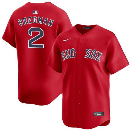 Men's Boston Red Sox #2 Alex Bregman Red Home Replica Player Jersey